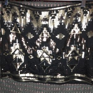 Sequin mini skirt